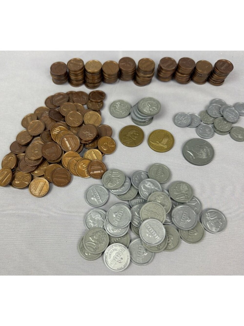 Lot 126 Coins Pretend Play Money Kids Toy Educational Learning Homeschool School